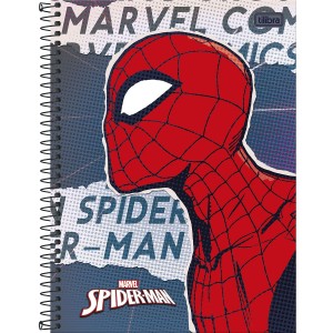Caderno 1 Matéria Universitário Espiral Homem Aranha - Tilibra