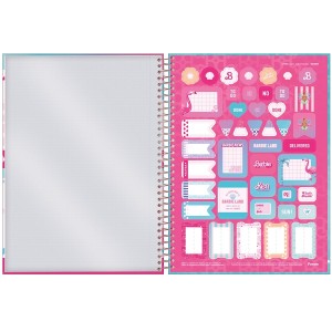 Caderno 1 Matéria Universitário Espiral Barbie - Foroni