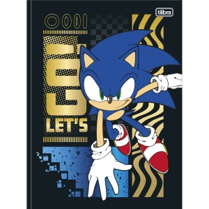 Caderno Brochura Universitário Capa Dura Sonic 80 folhas - Tilibra