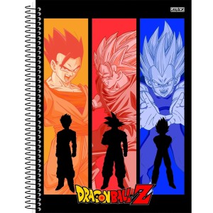 Caderno 1 Matéria Universitário Espiral Dragon Ball Z - São Domingos