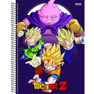 Caderno 10 Matérias Universitário Espiral Dragon Ball Z - São Domingos