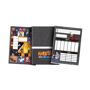 Caderno 1 Matéria Universitário Espiral Naruto - São Domingos
