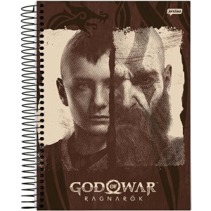 Caderno 1 Matéria Universitário Espiral God Of War -  Jandaia