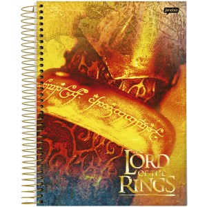 Caderno 1 Matéria Universitário Espiral Senhor dos Anéis - Jandaia