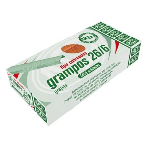 Grampos 26/6 Cobreados - 5000 Unidades - ACC