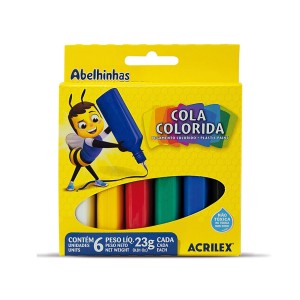 Cola Colorida 6 Cores 23g - Acrilex