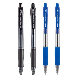 Caneta Esferográfica Super Grip 1.6mm Retrátil Kit 2 cores 4 Un. - Pilot