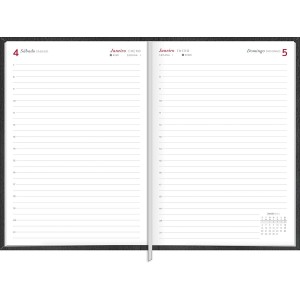 Agenda Executiva Costurada Diária 14,5 X 20,5 Cm 2025 Sortida - Tilibra
