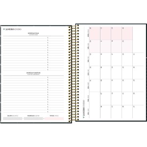 Agenda Espiral Diária 20 x 27,5 cm West Village 2025 - Tilibra
