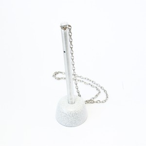 Caneta com Base Fixa - Branca Craqueada