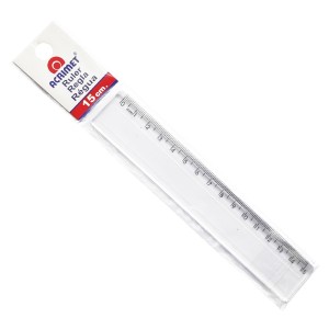 Régua Escolar Acrílica - 15cm - Acrimet