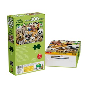 Quebra-cabeça 200 peças Selfie Animais - Grow