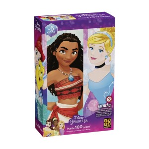 Quebra-cabeça 100 peças Princesas Disney - Grow