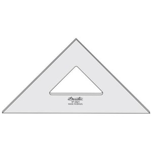 Esquadro Sem Escala de Acrílico 2521 - 21cm - Trident