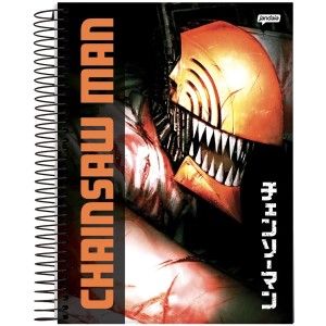 Caderno 1 Matéria Universitário Espiral Chainsaw Man - Jandaia
