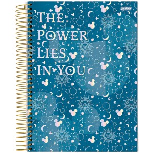 Caderno 1 Matéria Universitário Espiral Mickey Arts Magic - Jandaia