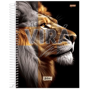 Caderno 1 Matéria Universitário Espiral Believe - Jandaia