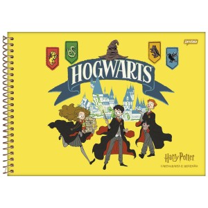 Caderno Harry Potter Cartografia e Desenho 96 folhas - Jandaia