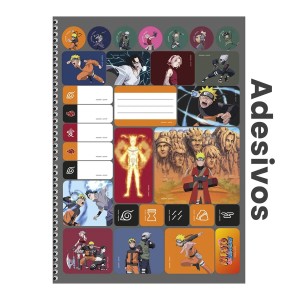 Caderno 1 Matéria Universitário Espiral Naruto - Animativa