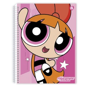 Caderno 1 Matéria Universitário Espiral Meninas Superpoderosas - Animativa