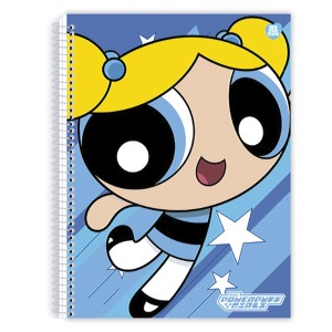 Caderno 1 Matéria Universitário Espiral Meninas Superpoderosas - Animativa