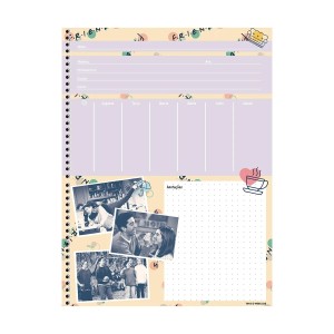 Caderno 1 Matéria Universitário Espiral Friends - Animativa