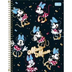 Caderno 1 Matéria Universitário Espiral Minnie Mouse - Tilibra