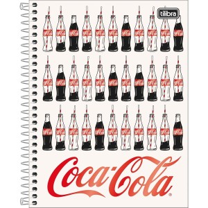 Caderno COLEGIAL 10 Matérias Espiral Coca-Cola - Tilibra