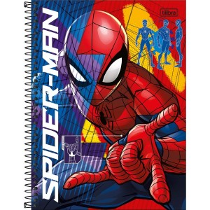 Caderno 10 Matérias Universitário Espiral Spider-Man Connect - Tilibra