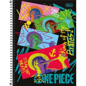Caderno 1 Matéria Universitário Espiral One Piece Série Connect - Tilibra