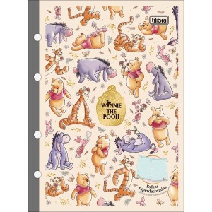 Refil Tiliflex para Caderno Argolado Colegial Pooh 80 Folhas - Tilibra