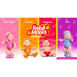 Boneca Bebê Mania Aroma - Uva - Roma Brinquedos