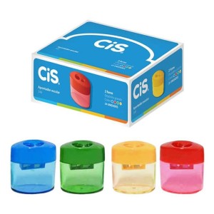 Apontador 2 Furos Com Depósito Kit com 2 Un. Sortido - Cis