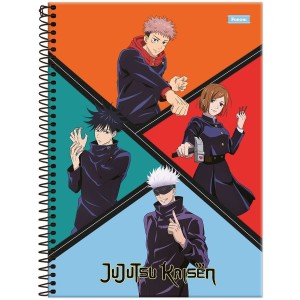 Caderno 1 Matéria Universitário Espiral Jujutsu Kaisen - Foroni