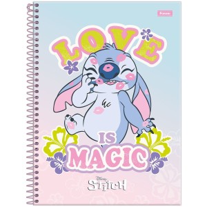 Caderno 1 Matéria Universitário Espiral Stitch - Foroni