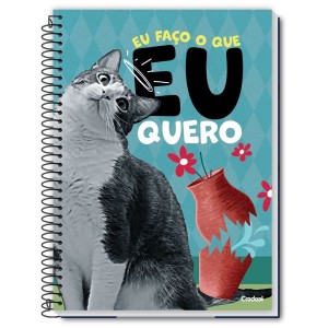 Caderno 10 Matérias Universitário Espiral Vida de Pet - Credeal