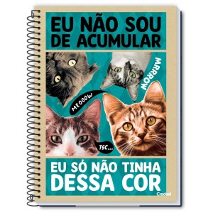 Caderno 10 Matérias Universitário Espiral Vida de Pet - Credeal