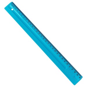 Régua Escolar 30cm Azul - Dello