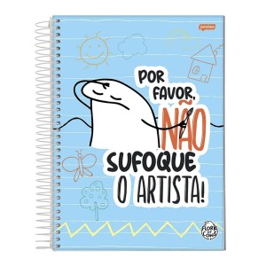Caderno 1 Matéria Universitário Espiral Flork Não Sufoque o Artista - Jandaia
