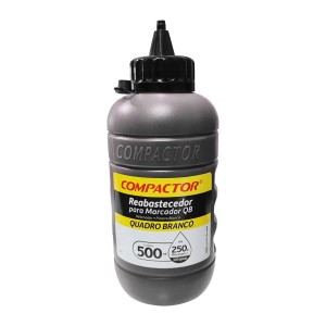 Reabastecedor para Marcador Quadro Branco Preto 500 ml - Compactor