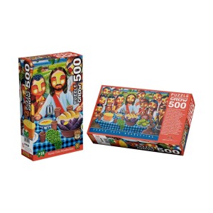 Quebra-cabeça 500 peças Santa Ceia Nordestina - Eduardo Lima - Grow