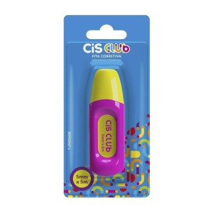 Corretivo em Fita Cis Club 5mm x 5m - Sortido