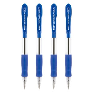 Caneta Esferográfica Super Grip 0.7mm Retrátil Kit 2 cores 4 Un. - Pilot