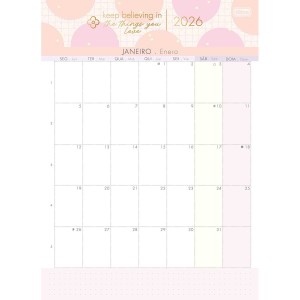 Calendário Planner 21 x 29 cm Soho 2026 - Tilibra