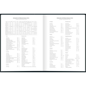 Agenda Costurada Diária 12,3 x 16,6 cm Pepper Preta 2026 - Tilibra