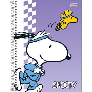 Caderno 1 matéria Universitário Espiral Snoopy - Tilibra