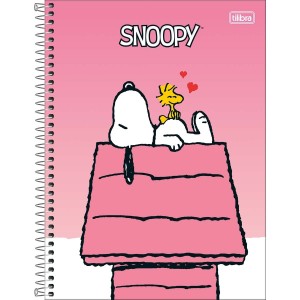 Caderno 1 matéria Universitário Espiral Snoopy - Tilibra