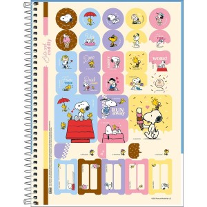 Caderno 1 matéria Universitário Espiral Snoopy - Tilibra