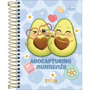 Agenda 2026 Espiral Diária 11,0 x 15,4 cm Abacute Sortida - Tilibra