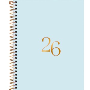 Agenda Executiva Espiral Diária 17,7 x 24 cm Vanilla 2026 Sortida - Tilibra